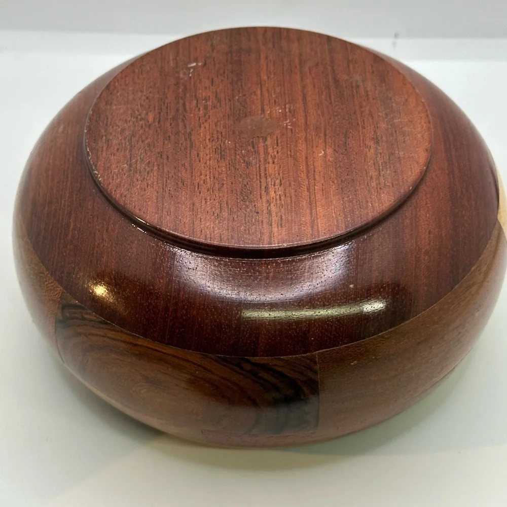 Wooden Decorative Bowl with Lid